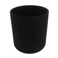 Vaso Preto Fosco 265ml Copo para Vela