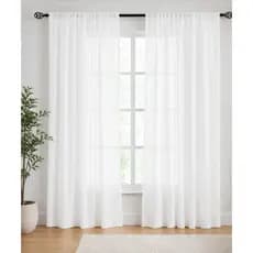 Cortina 3,00 x 2,50 m Roma Versatil para Janela de Quarto/Sala/ Escritório - Tecido Micropercal com Passante s/ilhos