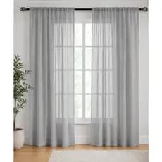 Cortina 4.00 x 2,50m Versatil para Janela e Portas de Quarto/Sala/ Escritorio - Tecido Micropercal com Passante s/ilhos