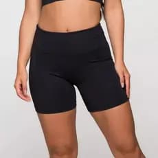 Short Fitness Feminino Bermuda Academia Poliamida Básico Liso Lot Fitness