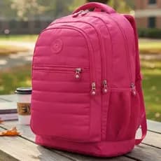 Mochila De Costas Escolar Tactel Passeio Viagem Casual Crinkle Texturizado 25L Yin's