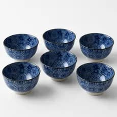 Kit 6 Bowls Tigelas Cumbucas Cerâmica 12cm Mek 300ml