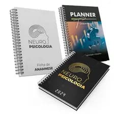 Kit Agenda Neuropsicologia Ficha Anamnese  Planer Financeiro
