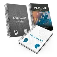 Kit Agenda Psicanálise Caderno Anamnese Planner Financeiro