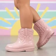 Bota Infantil Galocha Country Texana Unissex Borracha Impermeavel Inverno