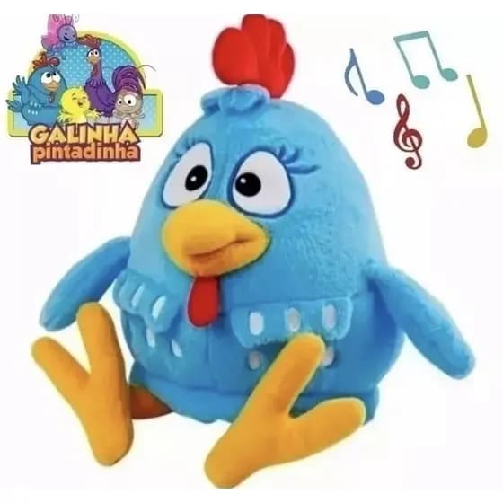 Galinha Pintadinha Pelúcia Musical 35cm  Antialérgico