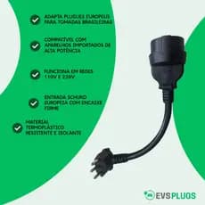 Adaptador para plugue europeu para  20A/10A secadores dyson robô Xiaomi impressora 3d cafeteira