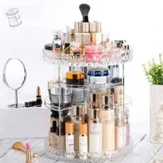 Organizador Porta Maquiagem Perfume Acrílico 360° Giratório