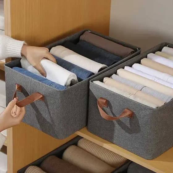 Organizador De Guarda-Roupa Dobrável Para Roupas e Calças Alto Qualidade
