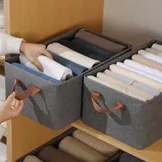 Organizador De Guarda-Roupa Dobrável Para Roupas e Calças Alto Qualidade
