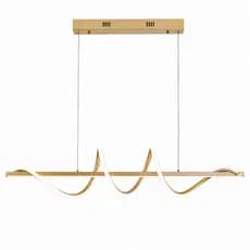 RRLUX LP-025 Lustre Pendente Led 45w 3 Em 1 Moderno Sala Quarto Dourado