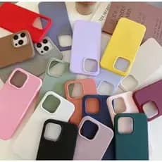 Kit Aleatório 3 ou 5 Capa Silicone Premium para iPhone 11 12 13 14 15 16 17 PRO MAX