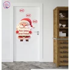 Adesivo Papai Noel - Adesivo Natalino - Adesivo Feliz Natal - Adesivo Decorativo Natal - Adesivo Vitrine Natal