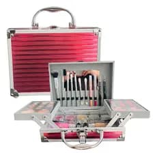 Maleta Maquiagem Completa 54 Itens Profissional + Pincéis Kit Completo Amor e Anjo