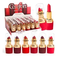 Box 36 Batom Matte Vivai Comfort 3134 Original Atacado Revenda Cores Sortidas