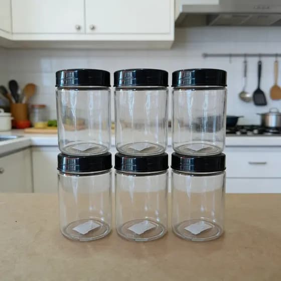 Pote de Vidro 300ml Com Tampa para Temperos, Especiarias, Condimentos, Alimentos