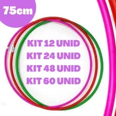 Bambolê Multicoloridos 75cm kit 12, 24,36, 48, 60 Bambolês super resistente Arcos Coloridos