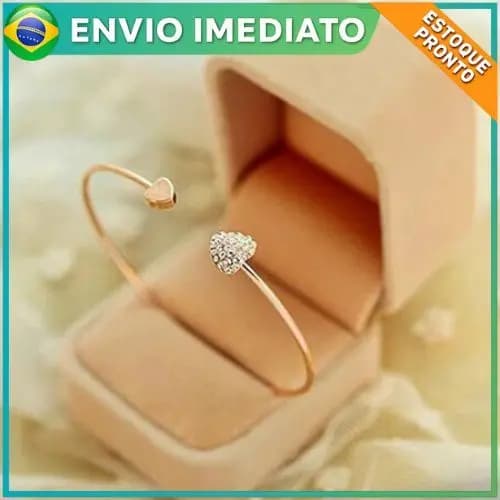 Bracelete Pulseira Banhado a Ouro Prata Folheado Dourado