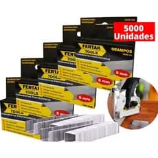 Grampo 8mm Para Grampeador Tapeceiro Com 5.000 Grampos
