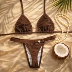 BIQUINI FEMININO CINTURA ALTA FITA SEMI FIO TECIDO PREMIUM ANARRUGA VERÃO MODA PRAIA