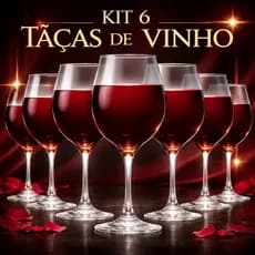 Taça De Vinho 350ml Caixa Com 6 Unidades Cor Transparente