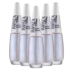 Kit 5 Esmaltes Coleção A Cor da Sua Moda Cor Polar Impala