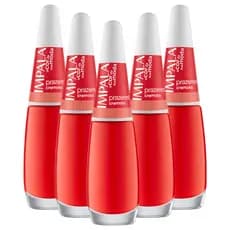 Kit 5 Esmaltes Coleção A Cor da Sua Moda Cor Prazeres Impala