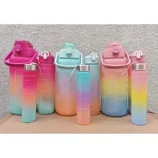 Garrafa De Água 2L, 900Ml e 300ML Com Canudo Squeeze Academia garrafa kawaii