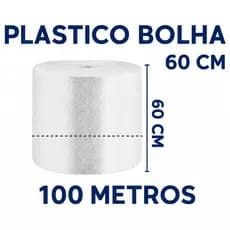 Plástico Bolha 60 Cm X 100 E-commerce 25 Micras Bolha Mudança Proteção Transporte