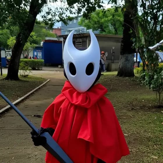 Hollow Knight Kit Mascara + Agulha+ Capa Needle Hornet