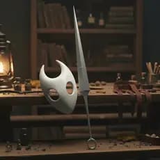 Hollow Knight Mascara + Agulha Needle Hornet Espada Cosplay