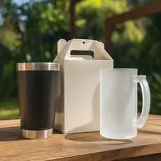 10 Caixinhas para Caneca de Chopp para Sublimação Copo Térmico Dia dos Pais