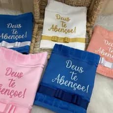 Kit com 5 Toalhinhas Lavabo com acabamento fita