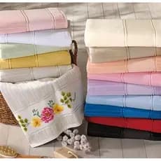 Kit com 5 toalhinha lisa sem bordado ideal para você personalizar.