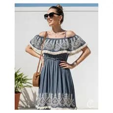 Vestido longo Jens estilo boho chic