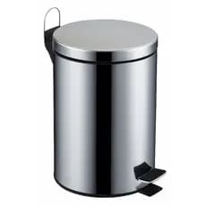 Lixeira Banheiro Inox 5 Litros Para Cozinha Com Pedal Cesto Removível
