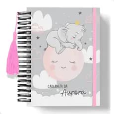 Caderneta de Vacinação Personalizada Elefantinho na Lua
