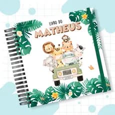 Livro do Bebê Personalizado Meninos Capa Dura de Luxo Vários Temas