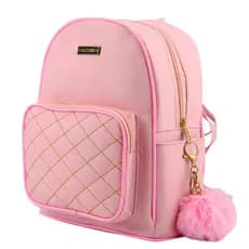 Mini Mochila Bolsa Feminina Pequena Com Bolso Frente e Atrás Divisorias Para Dia Dia