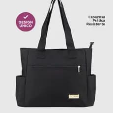 Bolsa Feminina Pasta Grande e Espaçosa de Ombro Trabalho Escolar Resistente Envio Rapido