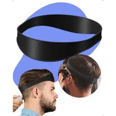 Guia Corte Cabelo Degradê Disfarce Pente Ajustável Silicone Faixa Corte Sozinho Cabeleireiro