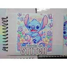 livro colorir stitch