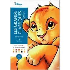 livro portraits Disney, capa rei leão livro de pintura encadernado tamanho A4