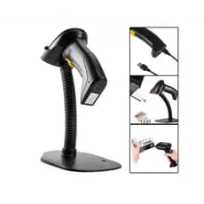Leitor De Código Barras Sem Fio Com Suporte Automatico Boleto Lm800