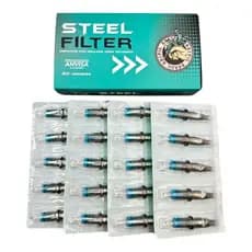 20un Caixa de cartucho tatuagem Steel Filter Profissional varias medidas