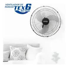 Ventex Parede Tex6 Ventilador Oscilante Max Turbo Preto Bivolt 127v
