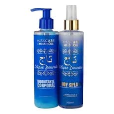 Kit Body Splash + Hidratante Eclipse Dourado Miss Rôse