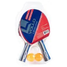 KIT TÊNIS DE MESA 2 RAQUETES + 3 BOLAS VOLLO