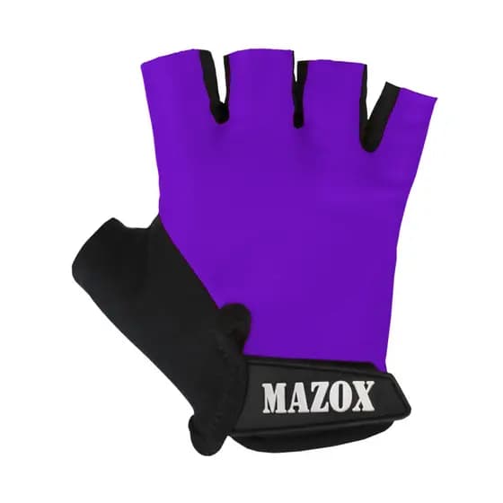 Luva Meio Dedo para Bike Feminina Ciclismo Neoprene Material UV Roxo