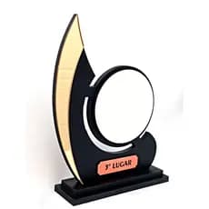 Troféus 18 CM KIT 09, 12, 15, 16, 18, 20, 21, 22, 24, 25 26, 30 para personalização - MDF e Acrílico